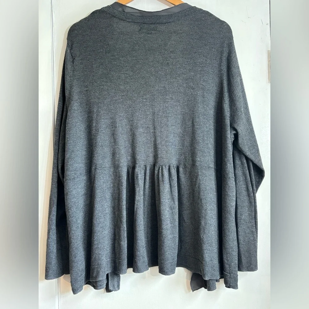 Apt. 9 Women's Charcoal Open Cardigan - Picture 5 of 6